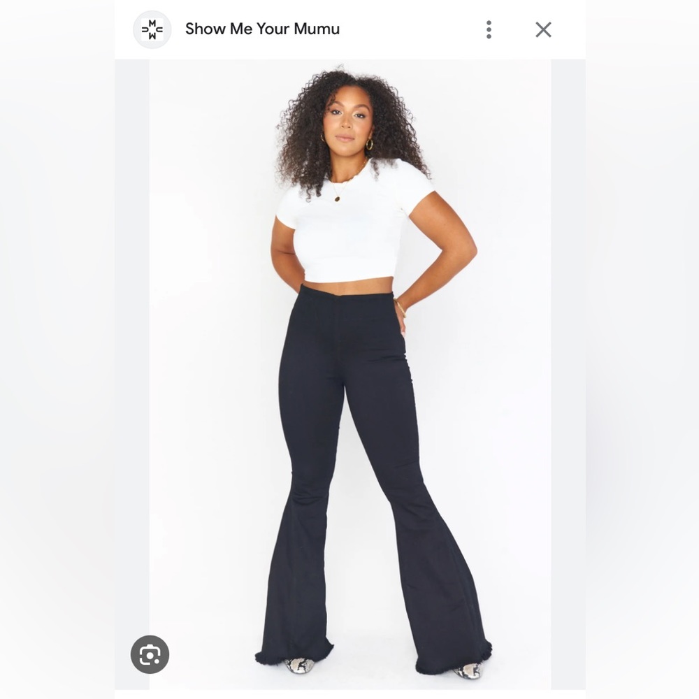 Show Me Your Mumu Berkeley Bells black flared jeans